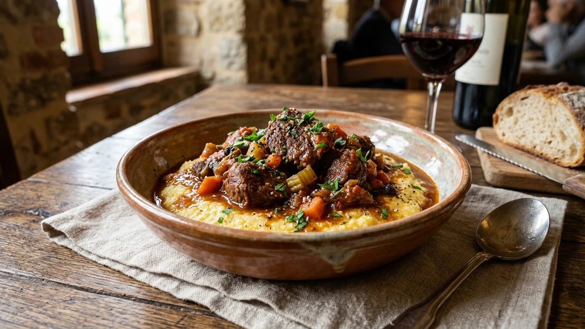 Authentic Tuscan Braised Wild Boar Stew Recipe (Cinghiale in Umido) cooked to perfection - Yumaroma