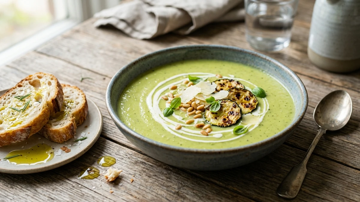 Creamy Roasted Zucchini Soup - YumaRoma Recipe