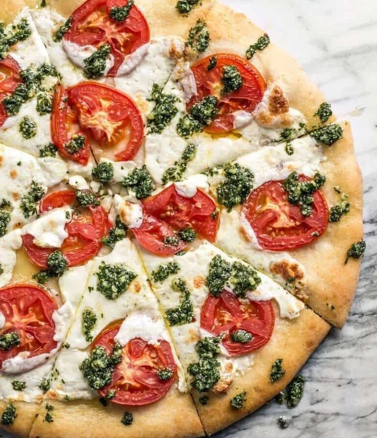 Easy Vegetarian Chimichurri Pizza