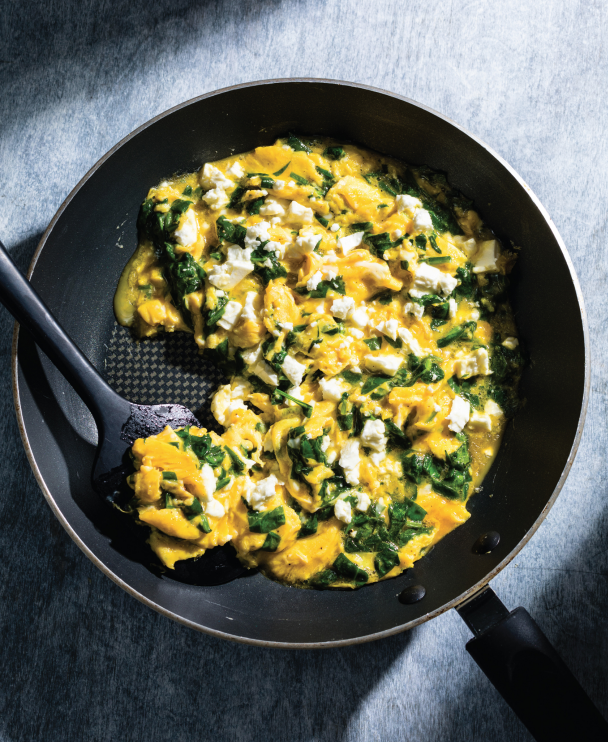 Scramble With Gruyere With Herbs