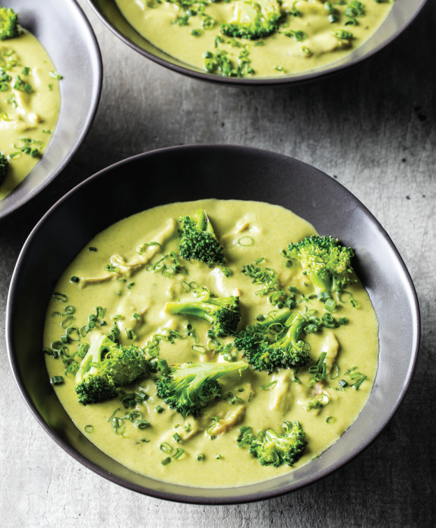 Broccoli-Cheddar Soup With Chicken