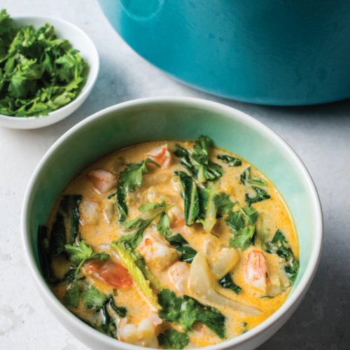 Coconut Soup With Shrimp & Bok Choy