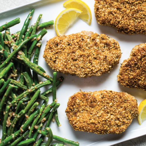 Nut-Crusted Pork Chops