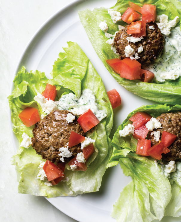 Greek-Style Lamb Wraps Eith Tzatziki