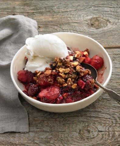 Chocolate Berry Crisp