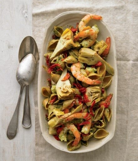 Shrimp And Pesto Pasta