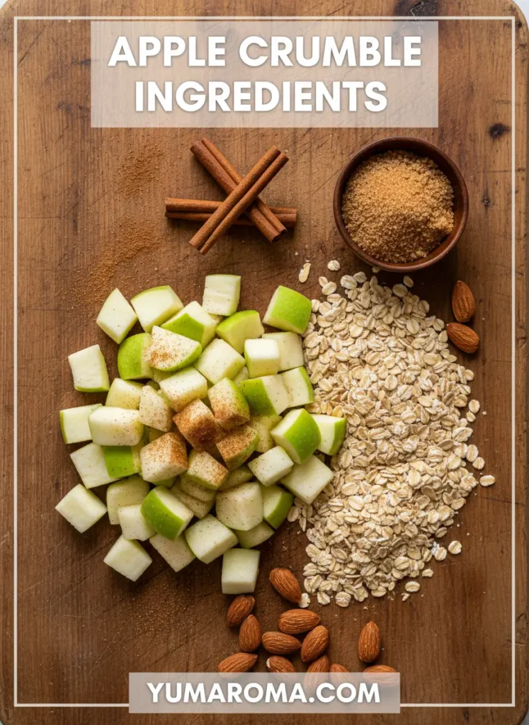 Apple Crumble - Warm Cinnamon & Oat Crunch 2 APPLE CRUMBLE INGREDIENTS