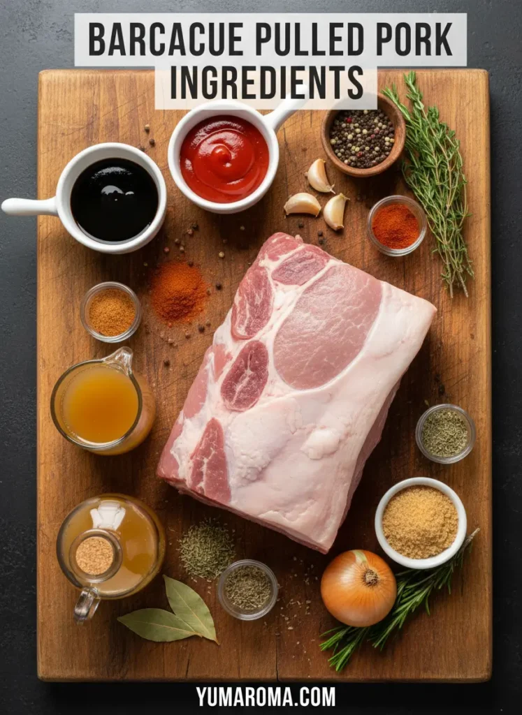 Super Easy Barbecue Pulled Pork - Lean & Hearty 5 BARBECUE PULLED PORK INGREDIENTS