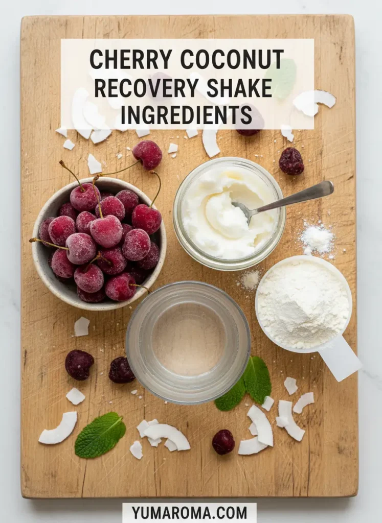 CHERRY COCONUT RECOVERY SHAKE INGREDIENTS