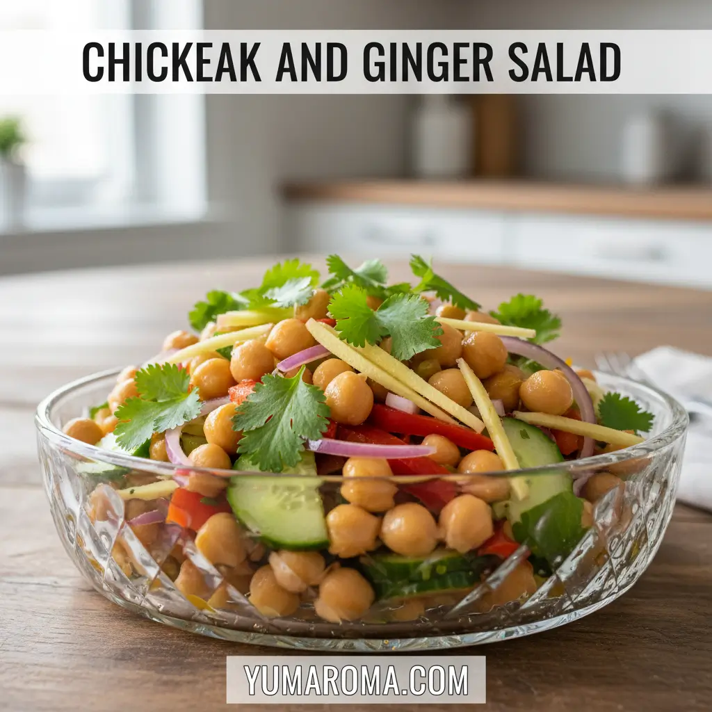 CHICKPEA AND GINGER SALAD