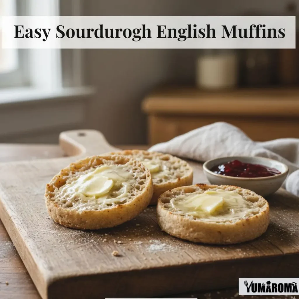 Easy Sourdough English Muffins