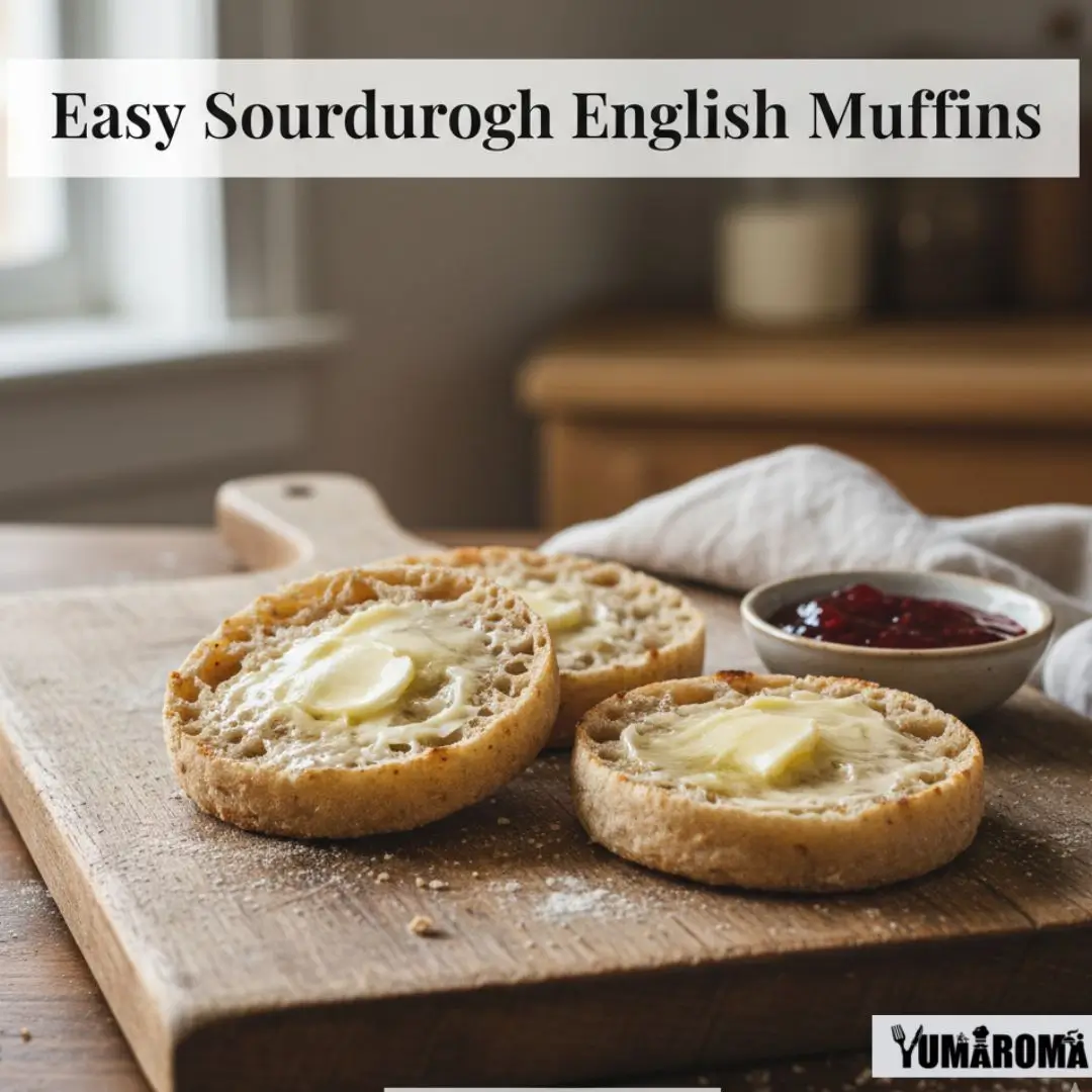 Easy Sourdough English Muffins