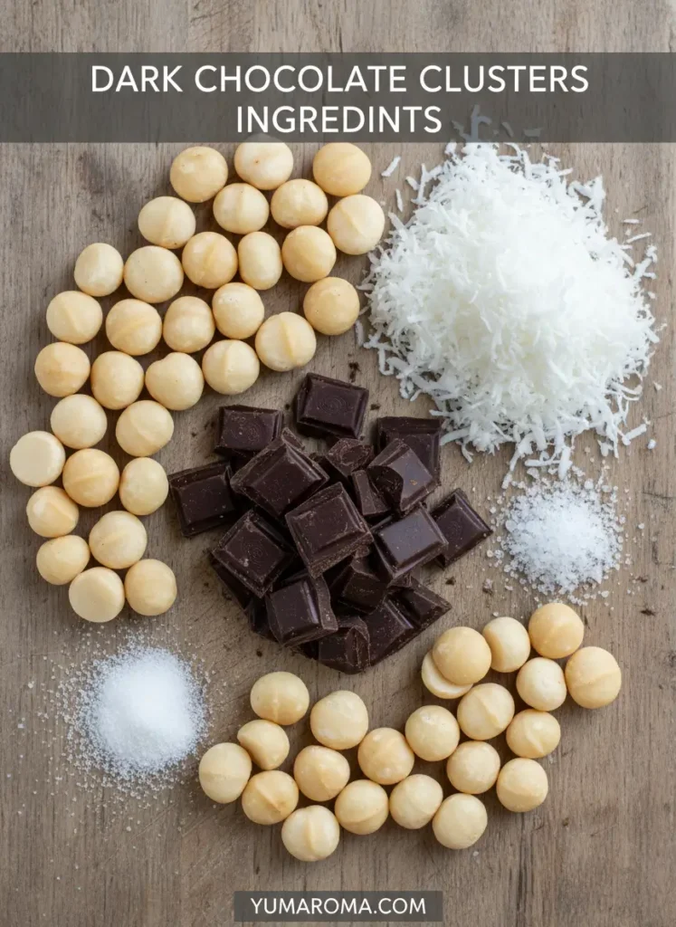DARK CHOCOLATE CLUSTERS INGREDIENTS