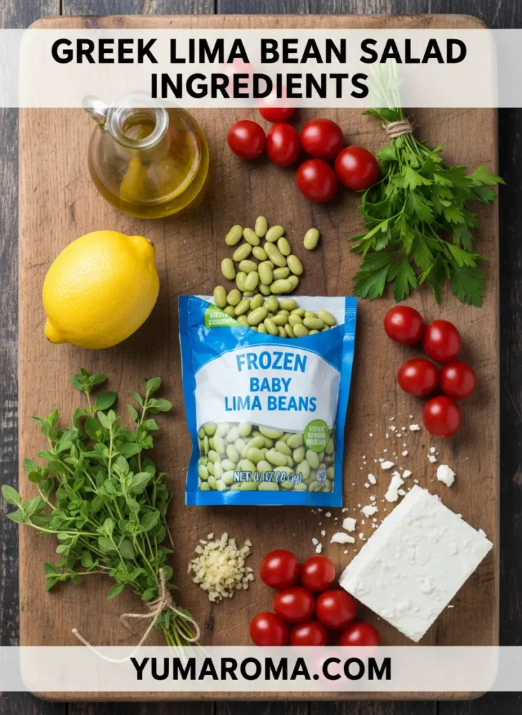 GREEK LIMA BEAN SALAD INGREDIENTS