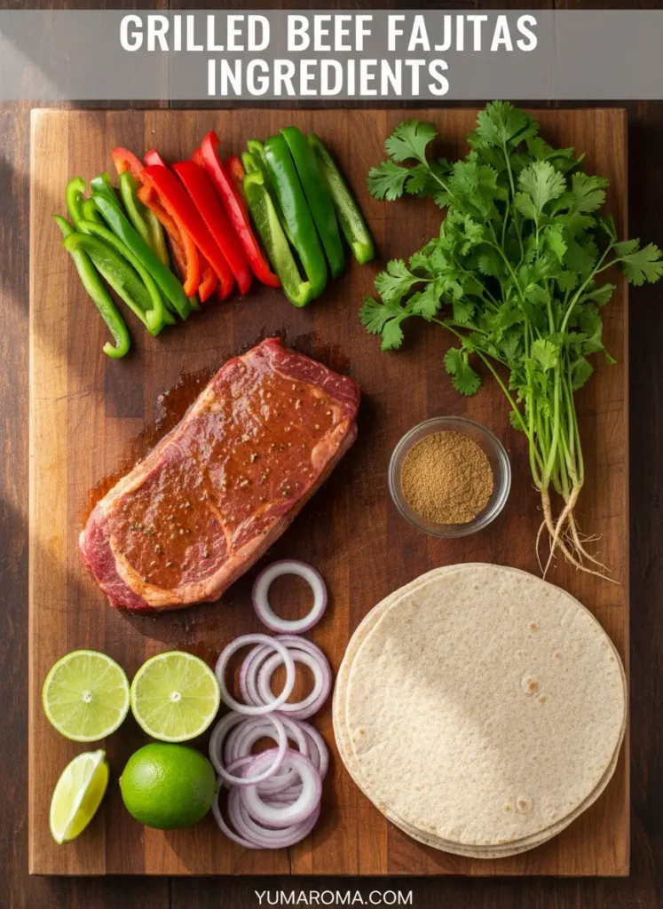 GRILLED BEEF FAJITAS INGREDIENTS