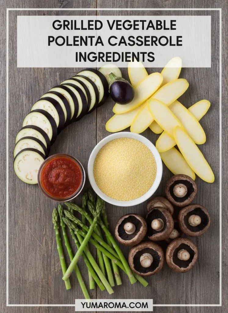 Grilled Vegetable Polenta Casserole - Summer Harvest 3 Grilled Vegetable Polenta Casserole INGREDIENTS