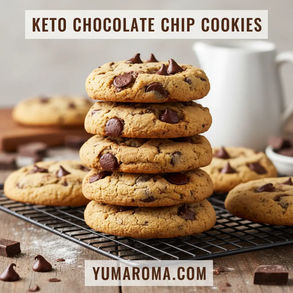 KETO CHOCOLATE CHIP COOKIES