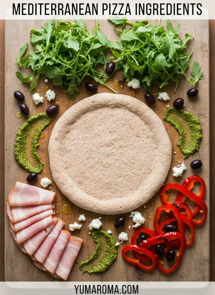 MEDITERRANEAN PIZZA INGREDIENTS