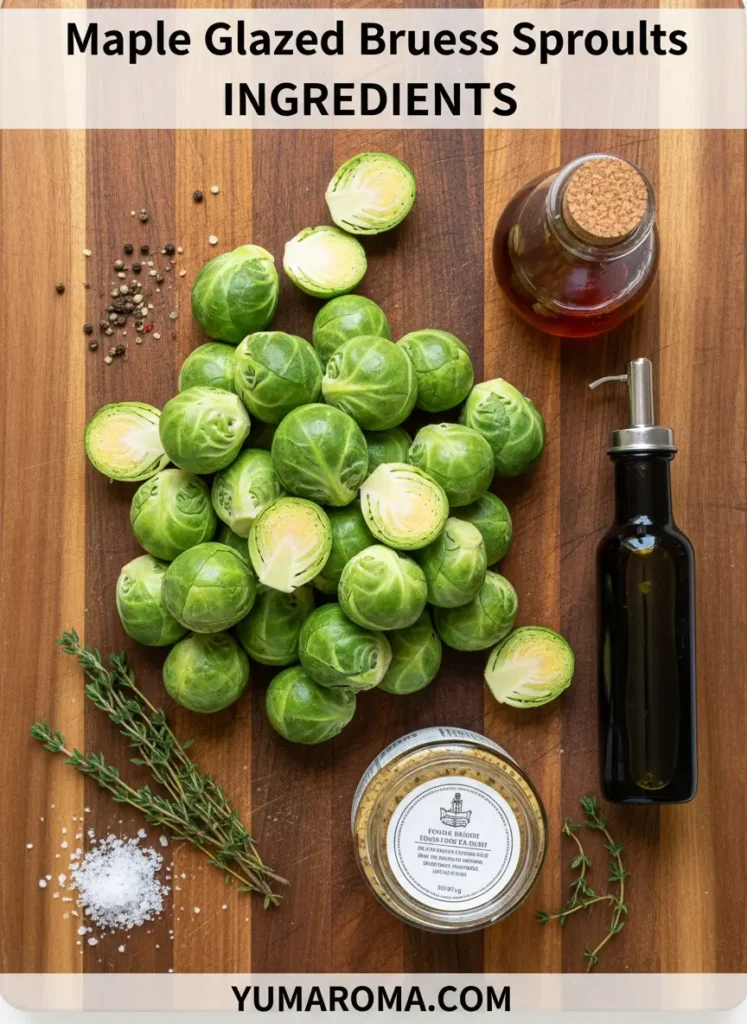 Maple Glazed Brussels Sprouts INGREDIENTS