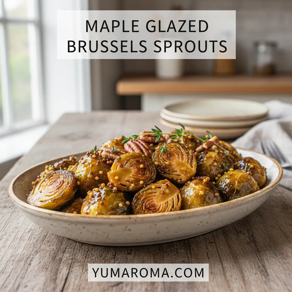 Maple Glazed Brussels Sprouts