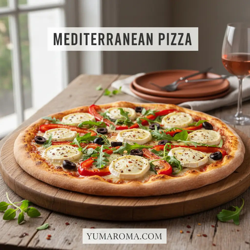 Mediterranean Pizza - Healthy Whole Wheat Recipe 5 Mediterranean Pizza