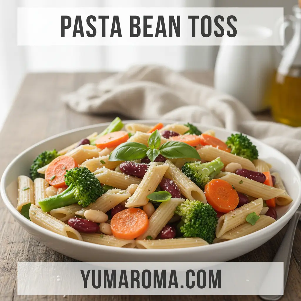 Pasta Bean Toss - Post-Run Recovery Power Meal 4 PASTA BEAN TOSS