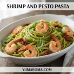 SHRIMP AND PESTO PASTA