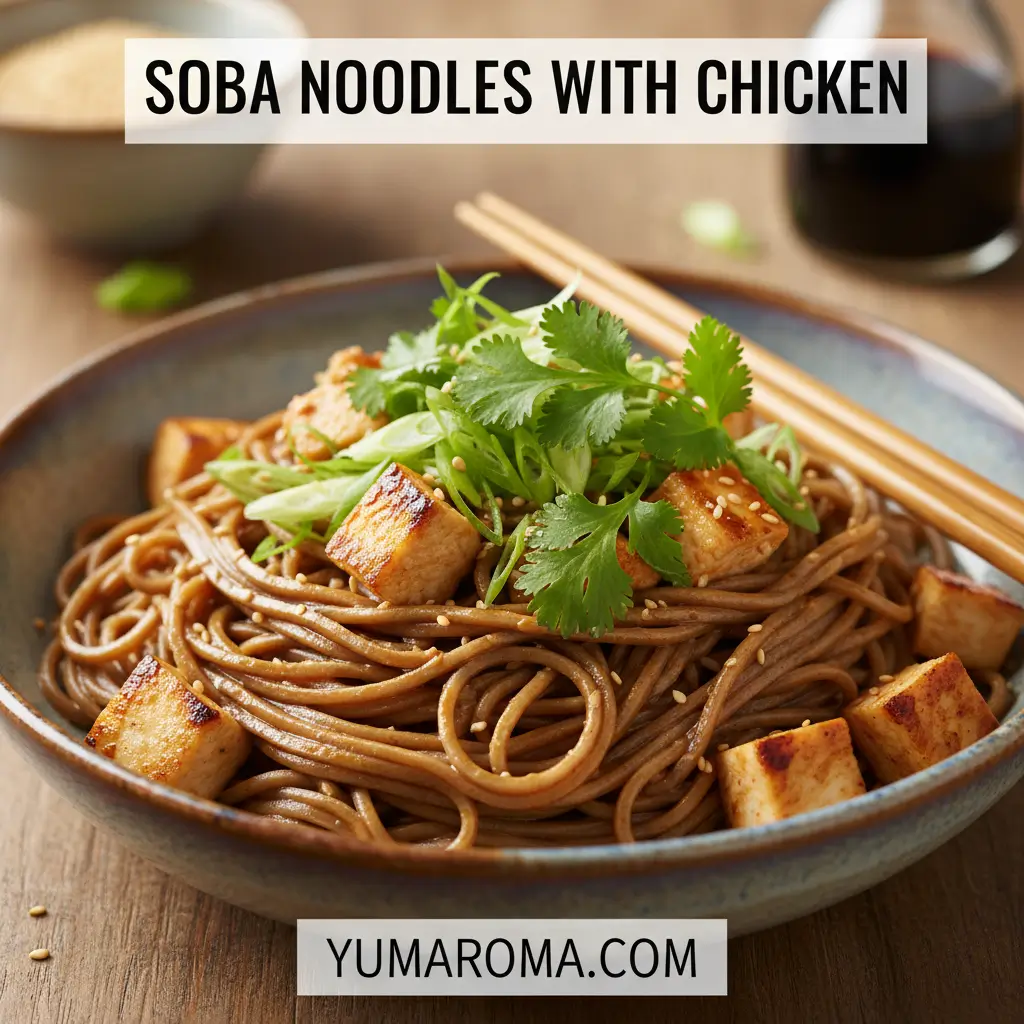 Soba Noodles With Chicken - Easy Weeknight Recovery Meal 5 SOBA NOODLES WITH CHICKEN
