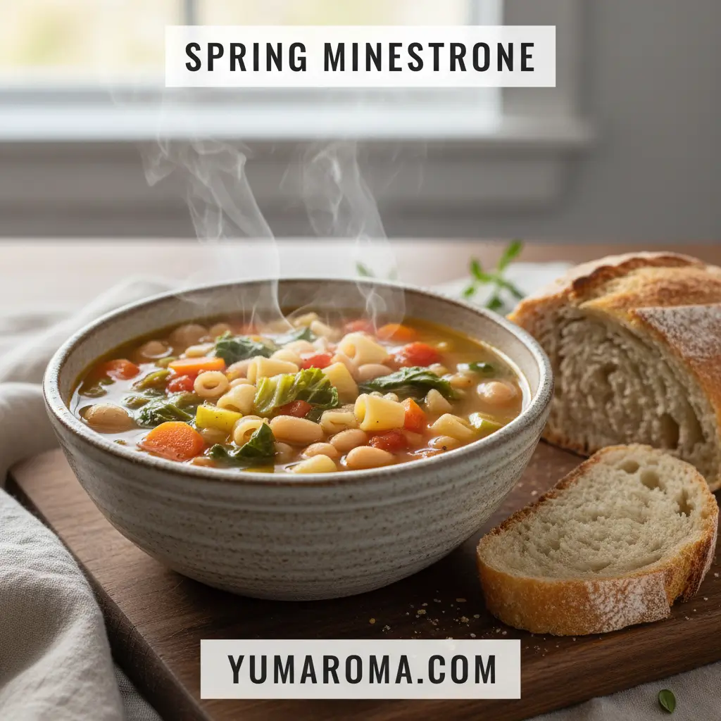 Minestrone With Spring Vegetables - Easy Homemade Soup 4 SPRING MINESTRONE
