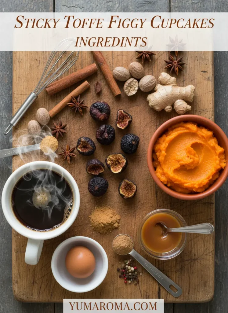 STICKY TOFFEE FIGGY CUPCAKES INGREDIENTS