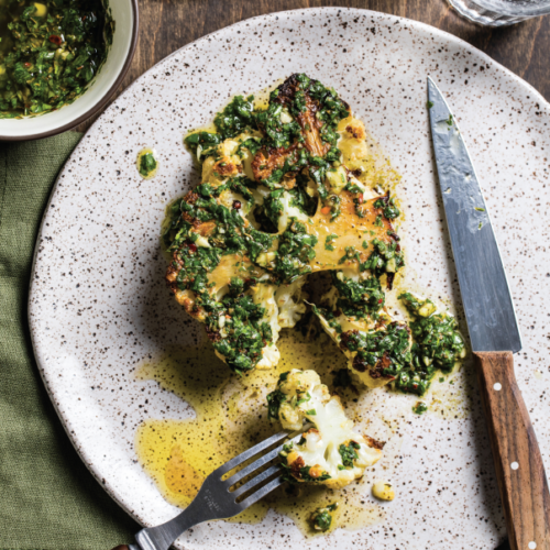 Cauliflower Steaks With Chimichurri