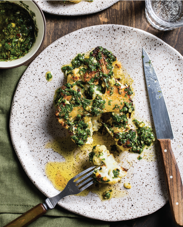 Cauliflower Steaks With Chimichurri