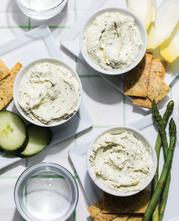 Whipped Feta Dip With Dill And Parsley