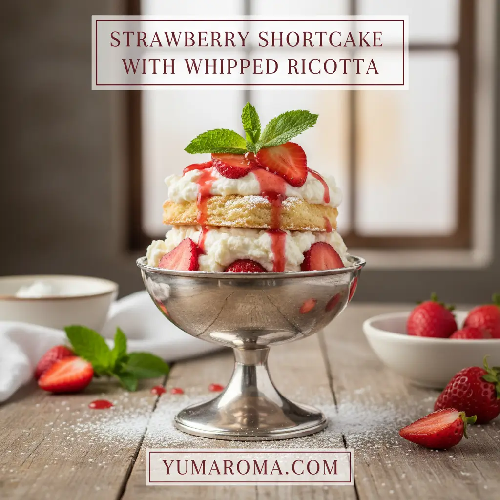 Strawberry Shortcake With Whipped Ricotta