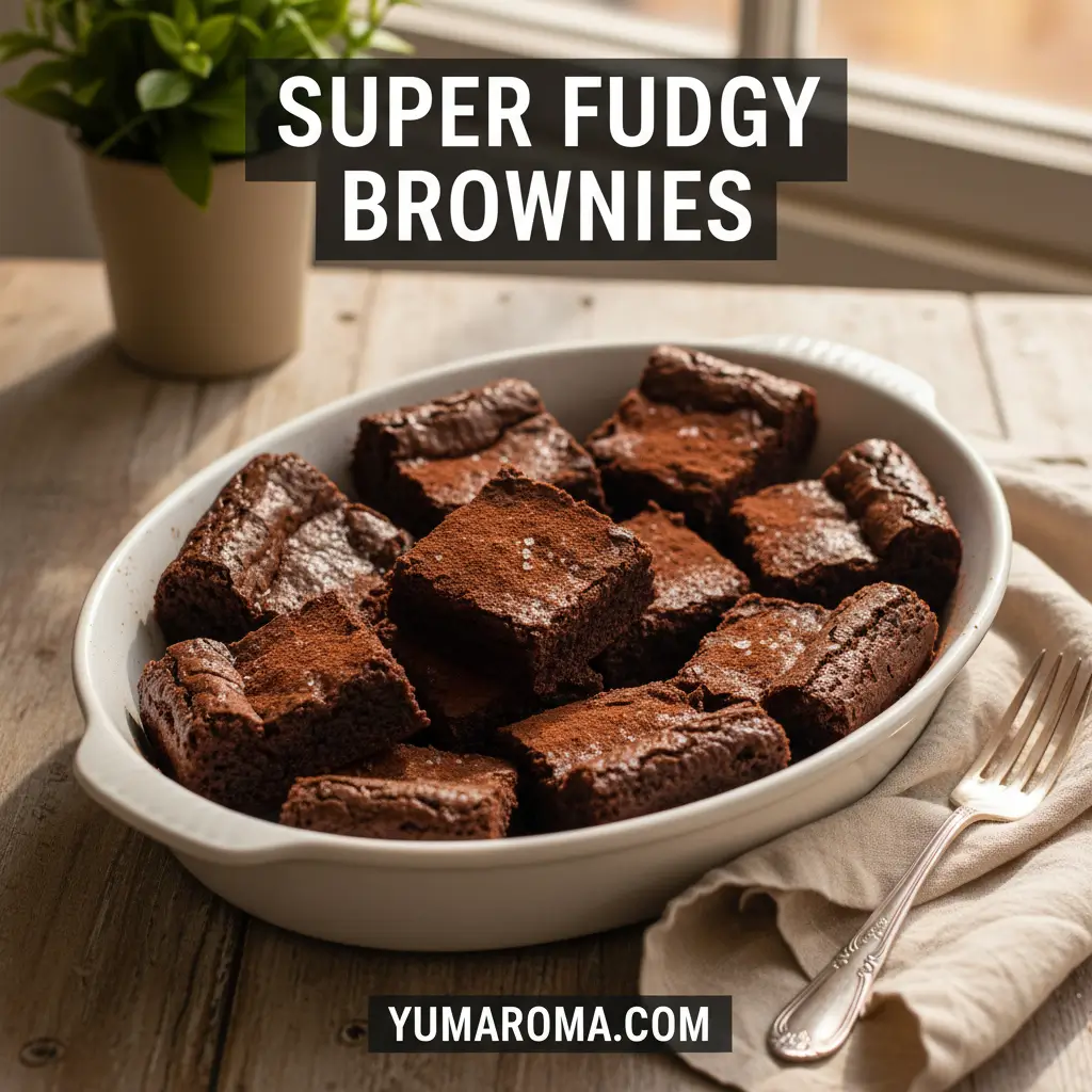 Super Fudgy Brownies - Rich & Healthy Twist 7 Super Fudgy Brownies