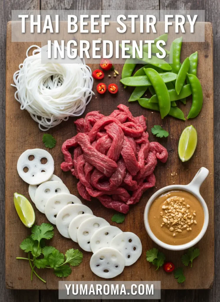 THAI BEEF STIR FRY INGREDIENTS