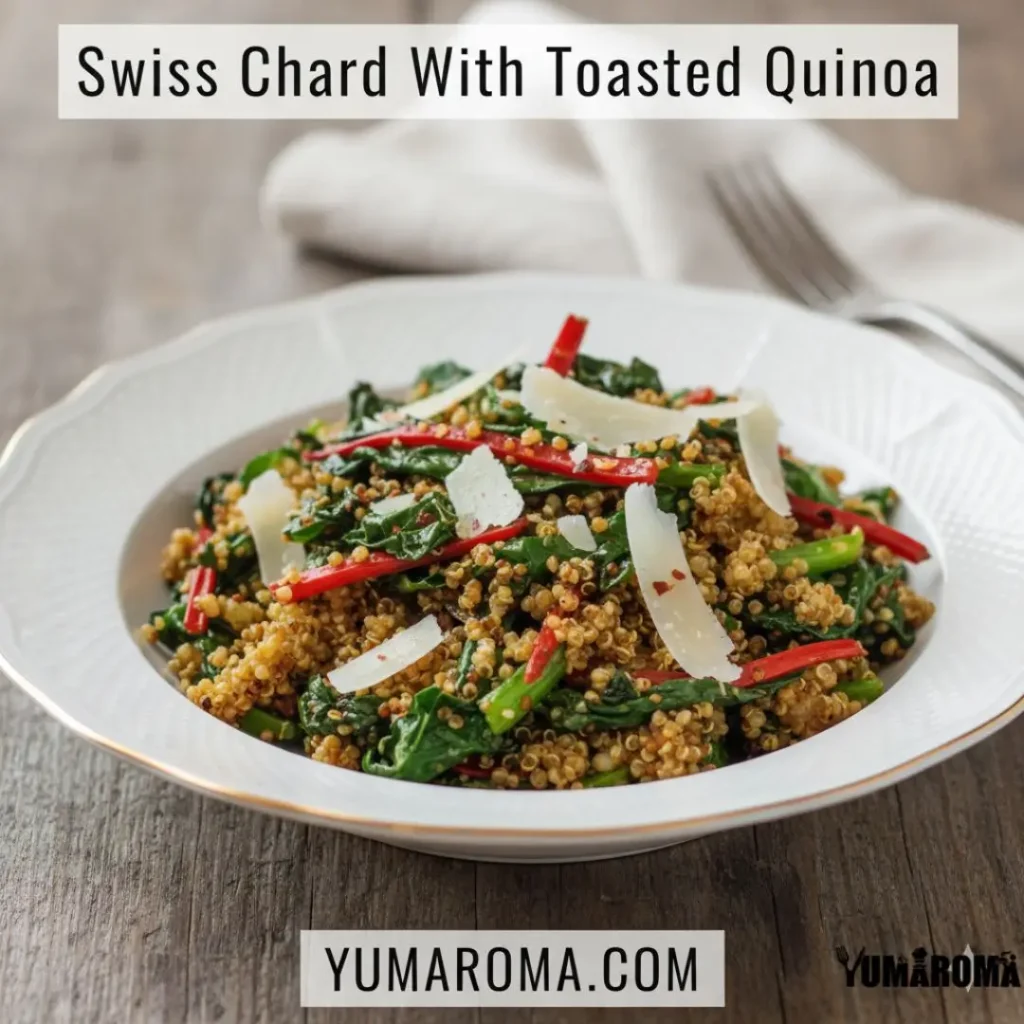 Swiss Chard With Toasted Quinoa