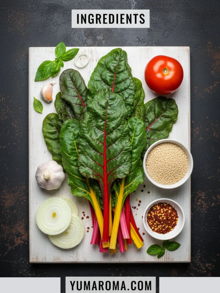 Swiss Chard With Toasted Quinoa 