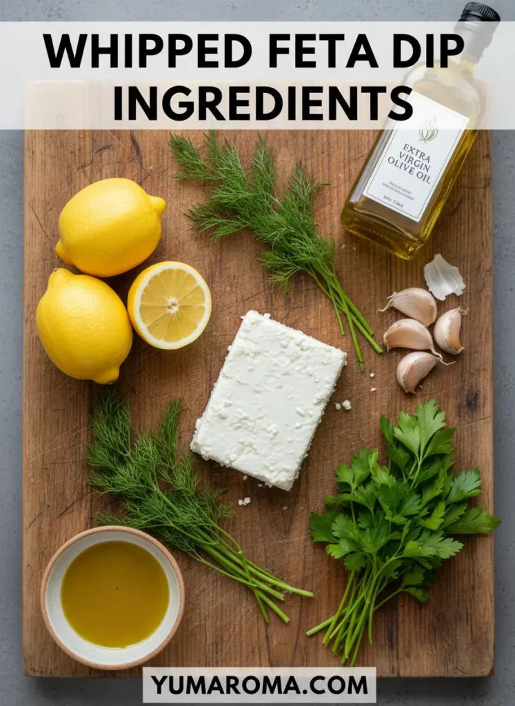 WHIPPED FETA DIP INGREDIENTS
