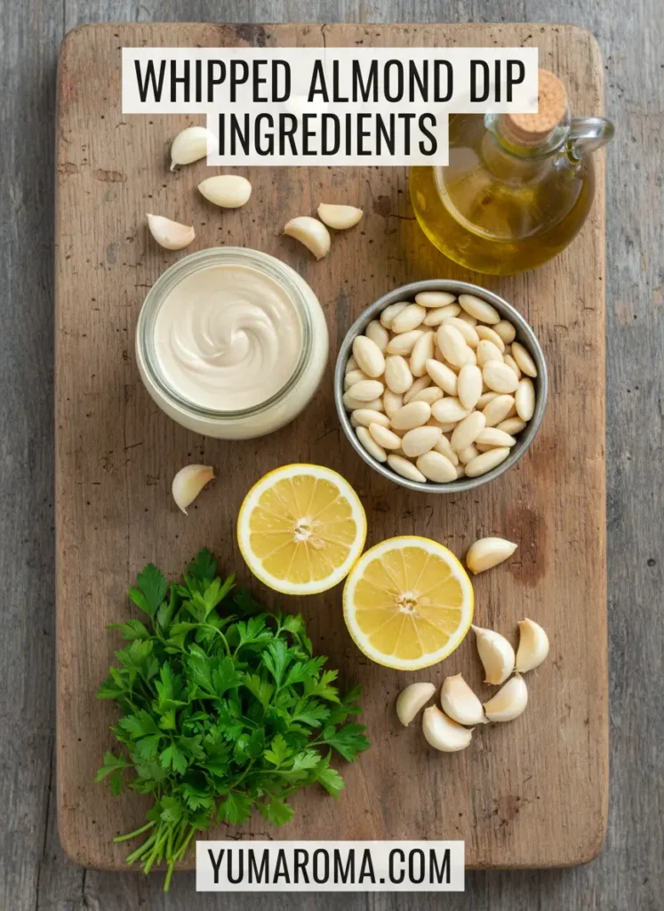 WHIPPED ALMOND DIP INGREDIENTS